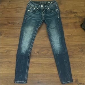 Miss Me Dark Blue Skinny Jeans